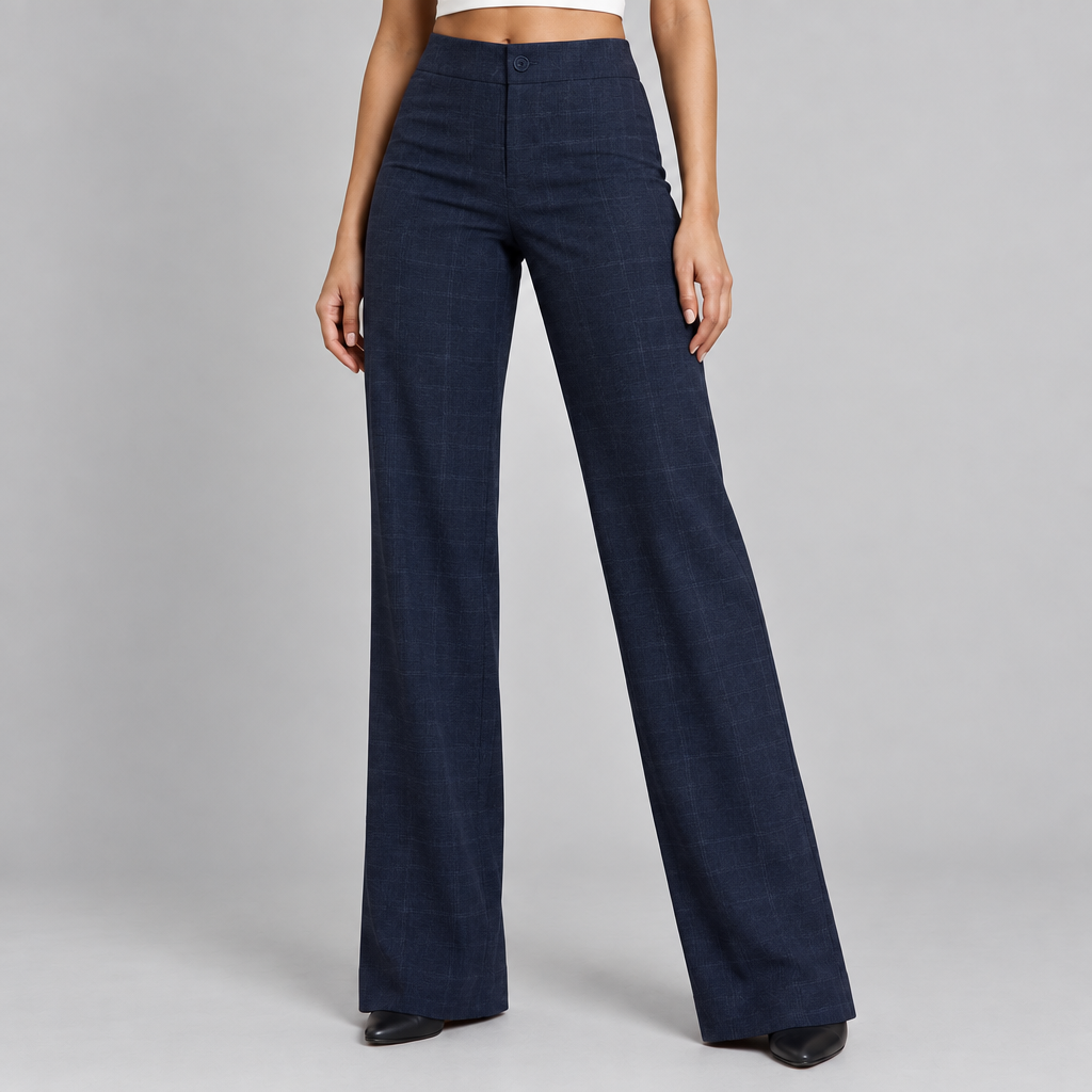 A7X Elara Blue Powerform Office Pants for Women